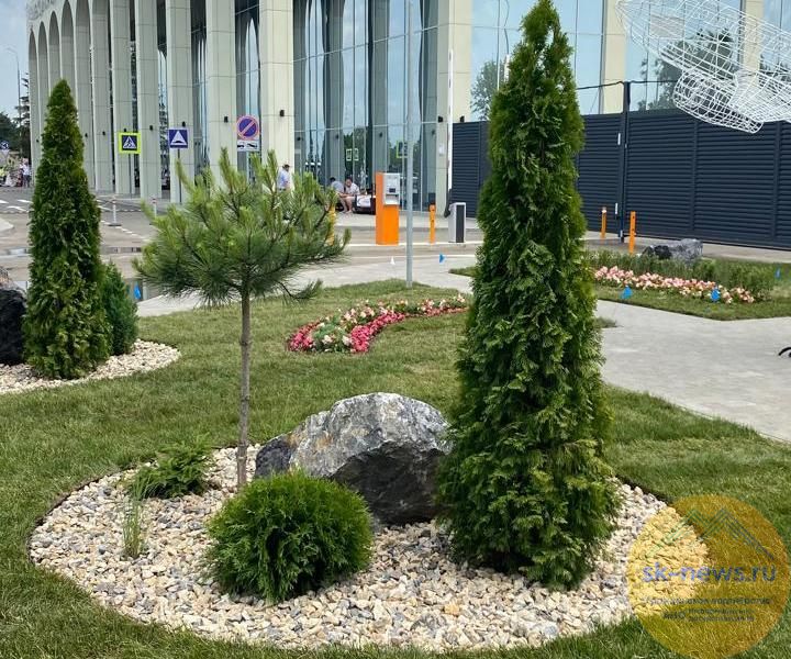Новый сквер открыли в районе международного аэропорта имени Александра Суворова в Ставрополе