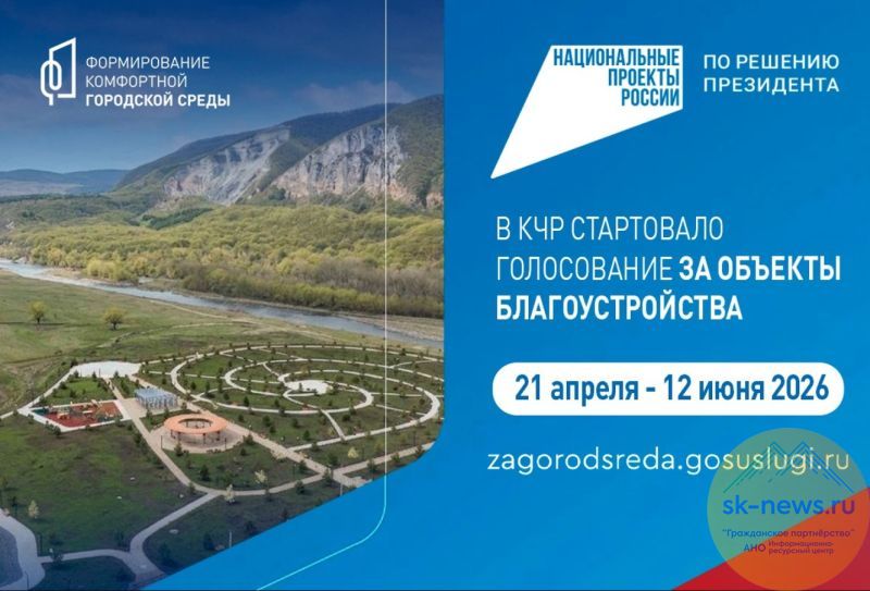 Голосование за благоустройство объектов для комфорта городской среды 11 сел и городов КЧР стартовало по всей республике