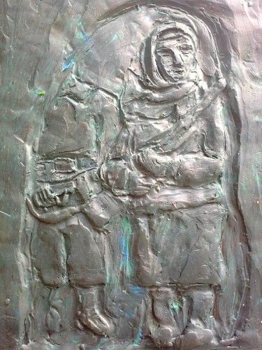 Одна из граней постамента памятника "Женщинам КБР"