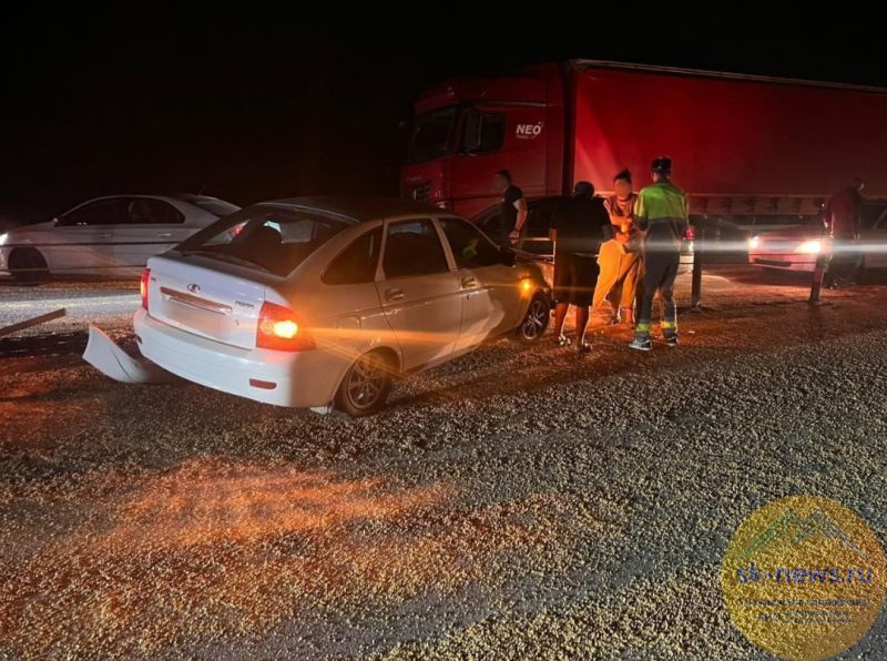 Пять человек пострадали  на Ставрополье в массовом ДТП из-за гороха