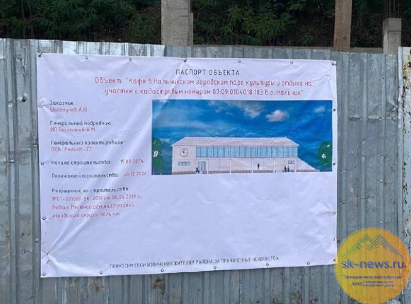 В Нальчике развернулась дискуссия о целесообразности строительства очередного кафе на Курортном озере