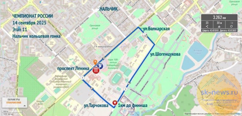В Нальчике перекроют центр города на время велогонки «Дружба народов Северного Кавказа»