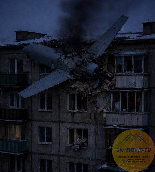 Беспилотник упал на пятиэтажку в Беслане, пострадал человек, 70 эвакуировали