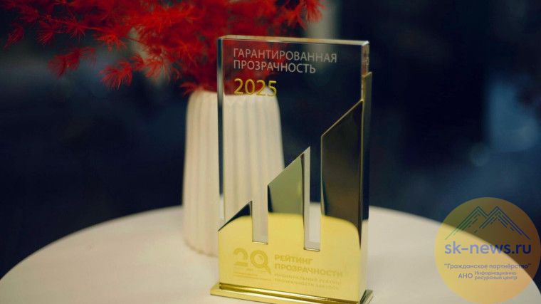 В Москве определен «Национальный рейтинг прозрачности закупок 2025»: Ставрополь – на 11-м месте