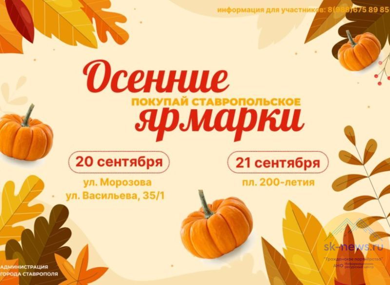 В праздничные выходные можно посетить три продовольственные ярмарки «Покупай ставропольское»