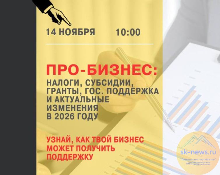 Участники семинара «ПРО-БИЗНЕС» в Ставрополе получат готовые инструкции 14 ноября