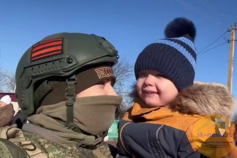 Новогоднее чудо для детей прифронтовой зоны организовали военные из отряда «Алания»