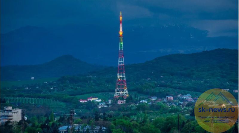 В День космонавтики главная телебашня Нальчика засветится надписями и символом полёта Гагарина 