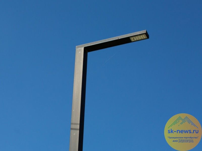 На улице Лермонтова в Ставрополе заменят более 130 уличных светильников